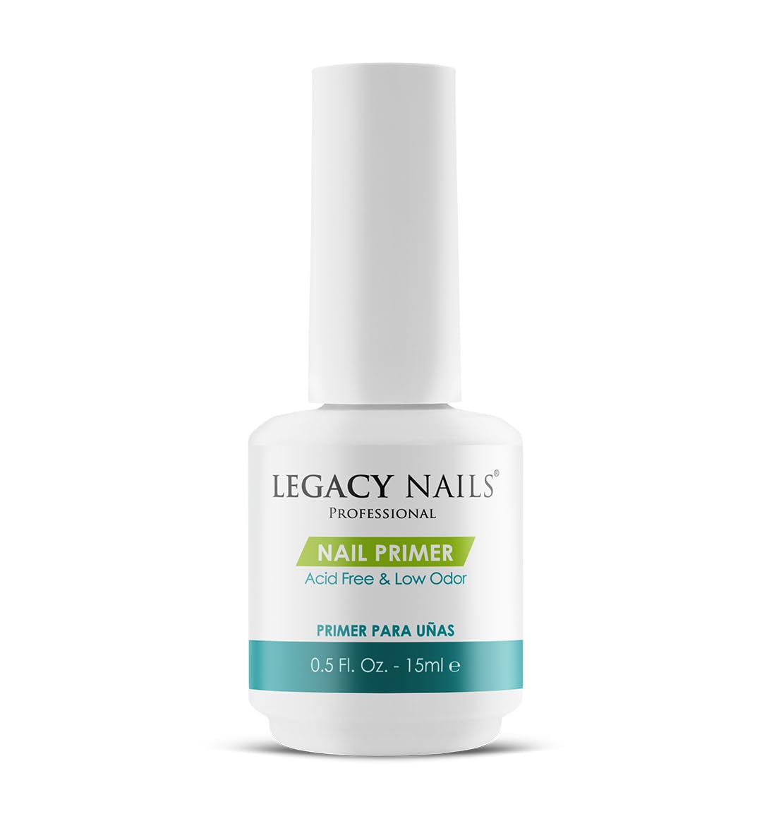 Legacy Nails Nail Primer 0.5oz/15ml – Acid-Free, Low Odor, pH Leveling Polymer