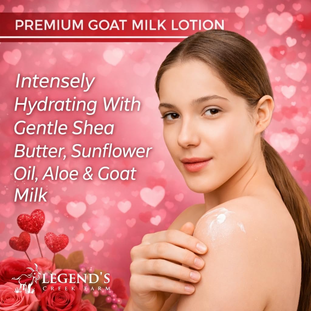 Legend's Creek Goat Milk Lotion – Deep Hydration for Body, Hands & Face | 9 oz Patchouli L.