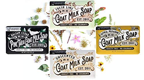 Legend's Creek Farm Goat Milk Soap – Triple Milled Moisturizing Bar for Hands & Body (9 oz)