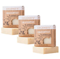 Legend's Creek Goat Milk Soap - Unscented 3-Pack | Gentle Hand & Body Bar, Handmade in USA