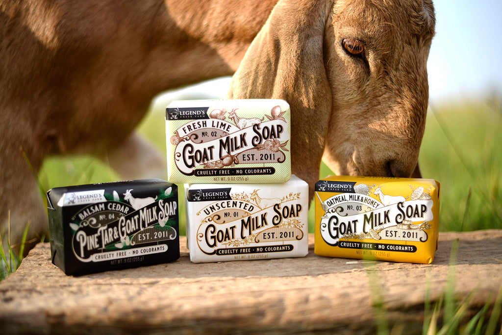 Legend's Creek Farm Goat Milk Soap – Triple Milled Moisturizing Bar for Hands & Body (9 oz)