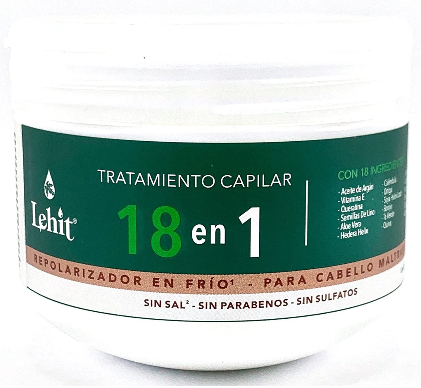 LEHIT 18-in-1 Hair Treatment | Cold Repolarizer for Damaged Hair – Salt-Free, 10.1oz / 300ml