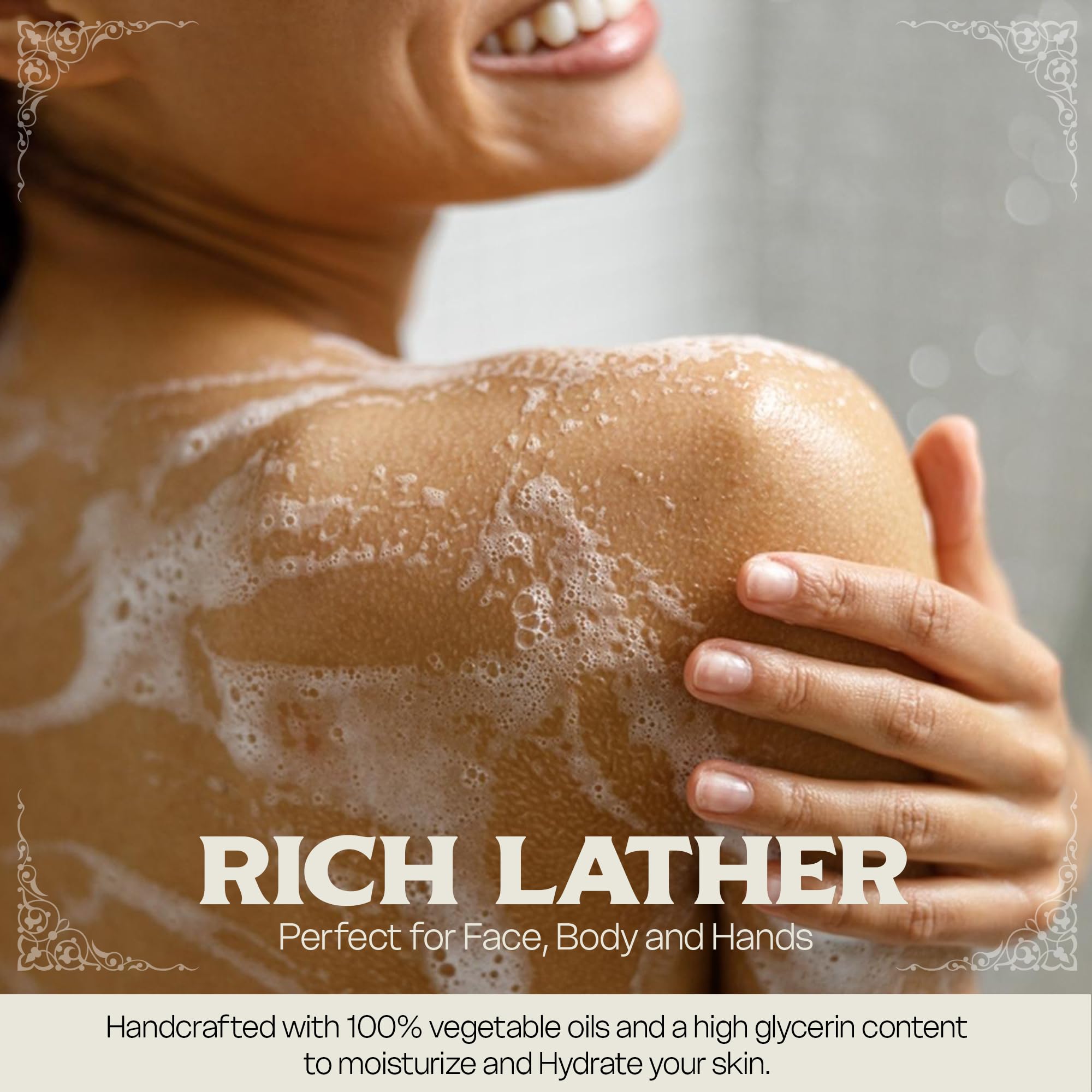 LEMAITRE Glycerin Soap – Vegan Transparent Bar, Gentle Cleanse, Cruelty-Free (6-Pack)