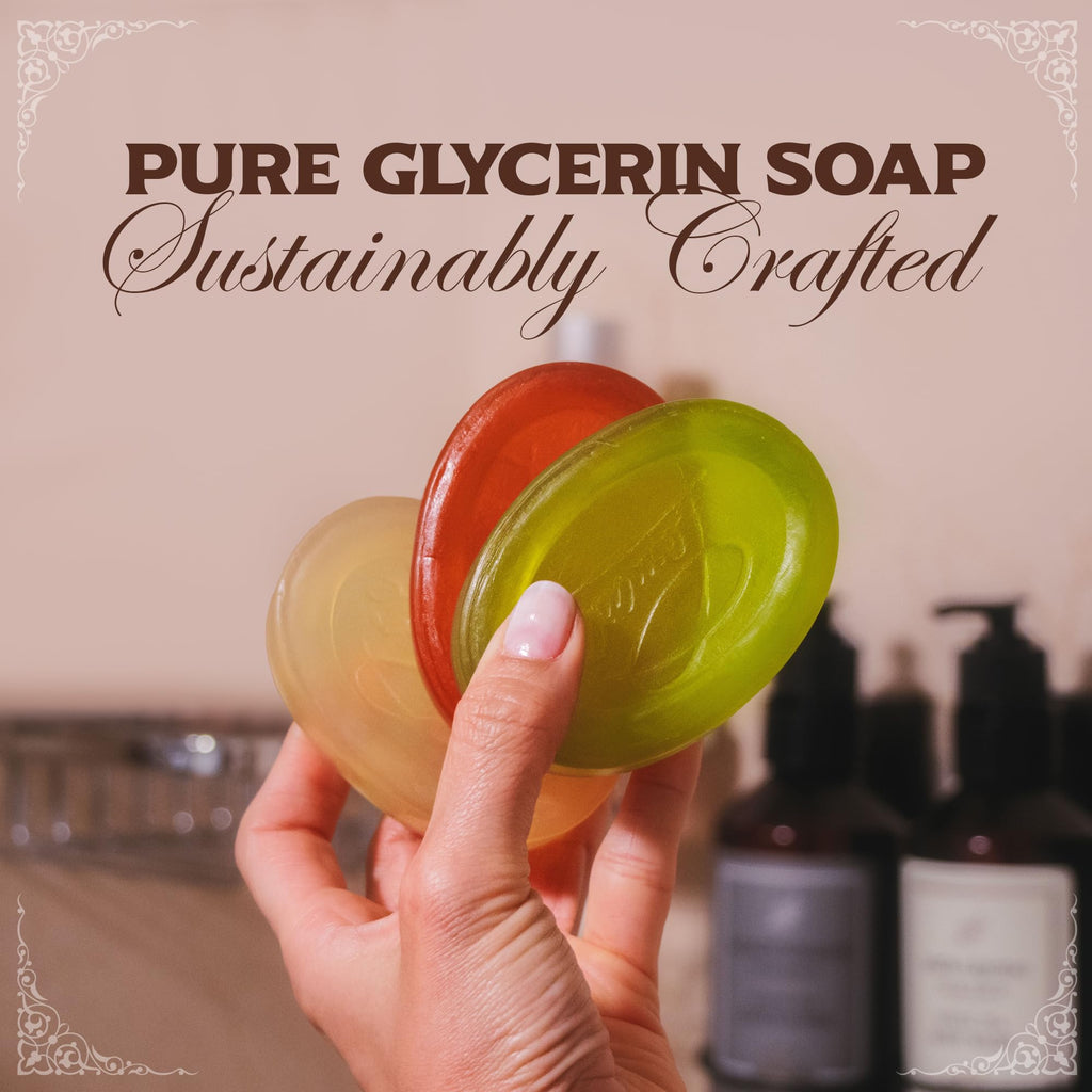 LEMAITRE Glycerin Soap – Vegan Transparent Bar, Gentle Cleanse, Cruelty-Free (6-Pack)
