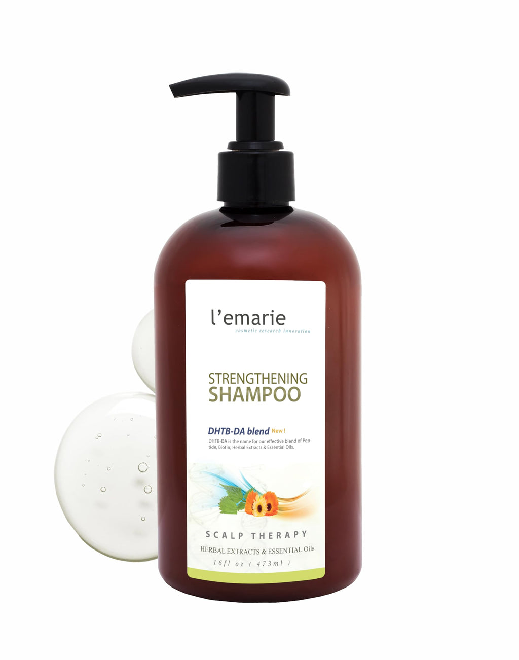 L'emarie Strengthening & Thickening Hair Growth Shampoo – Biotin, DHT Blocker (16 fl oz)