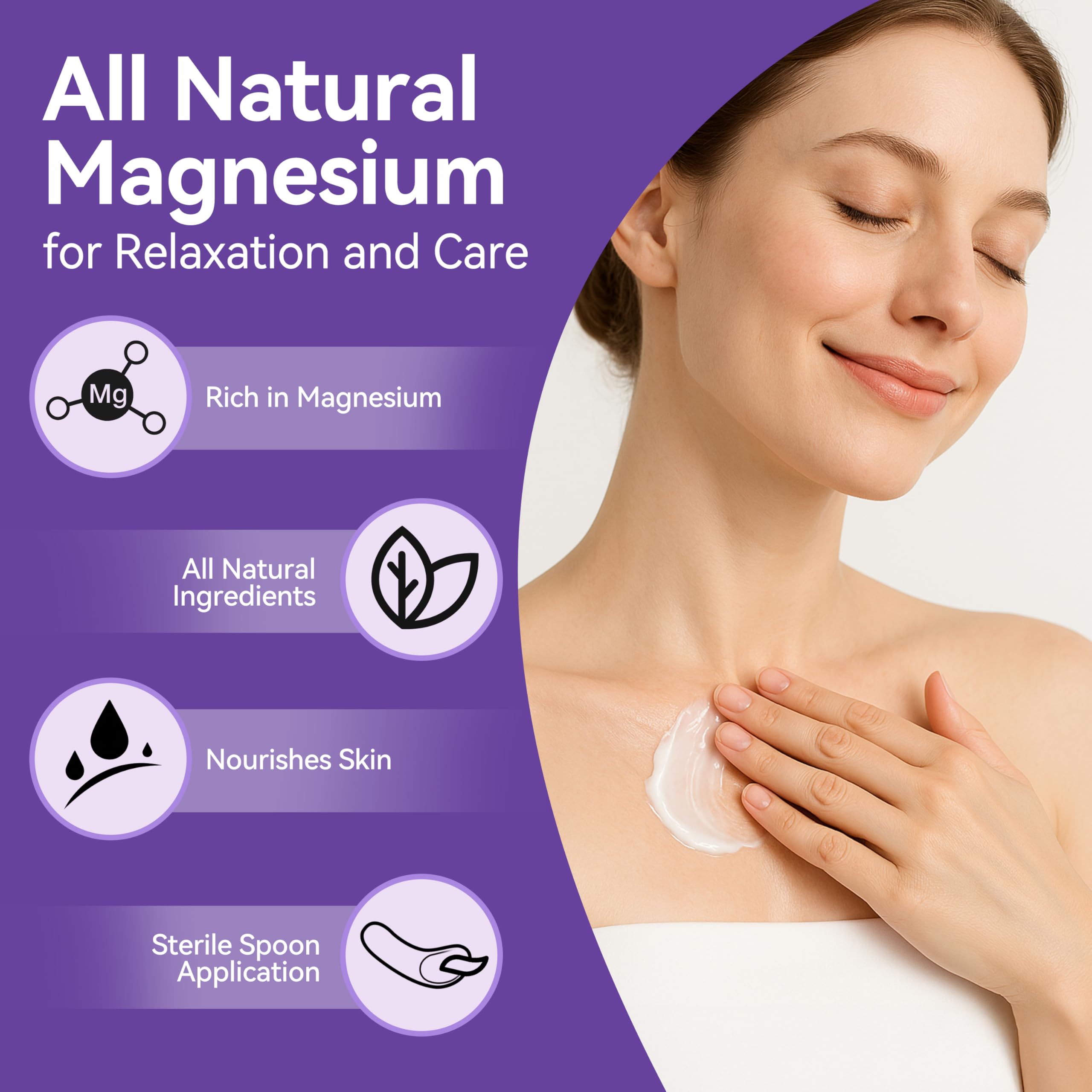 LemeTree Magnesium Cream for Sleep | Nighttime Topical Magnesium Lotion