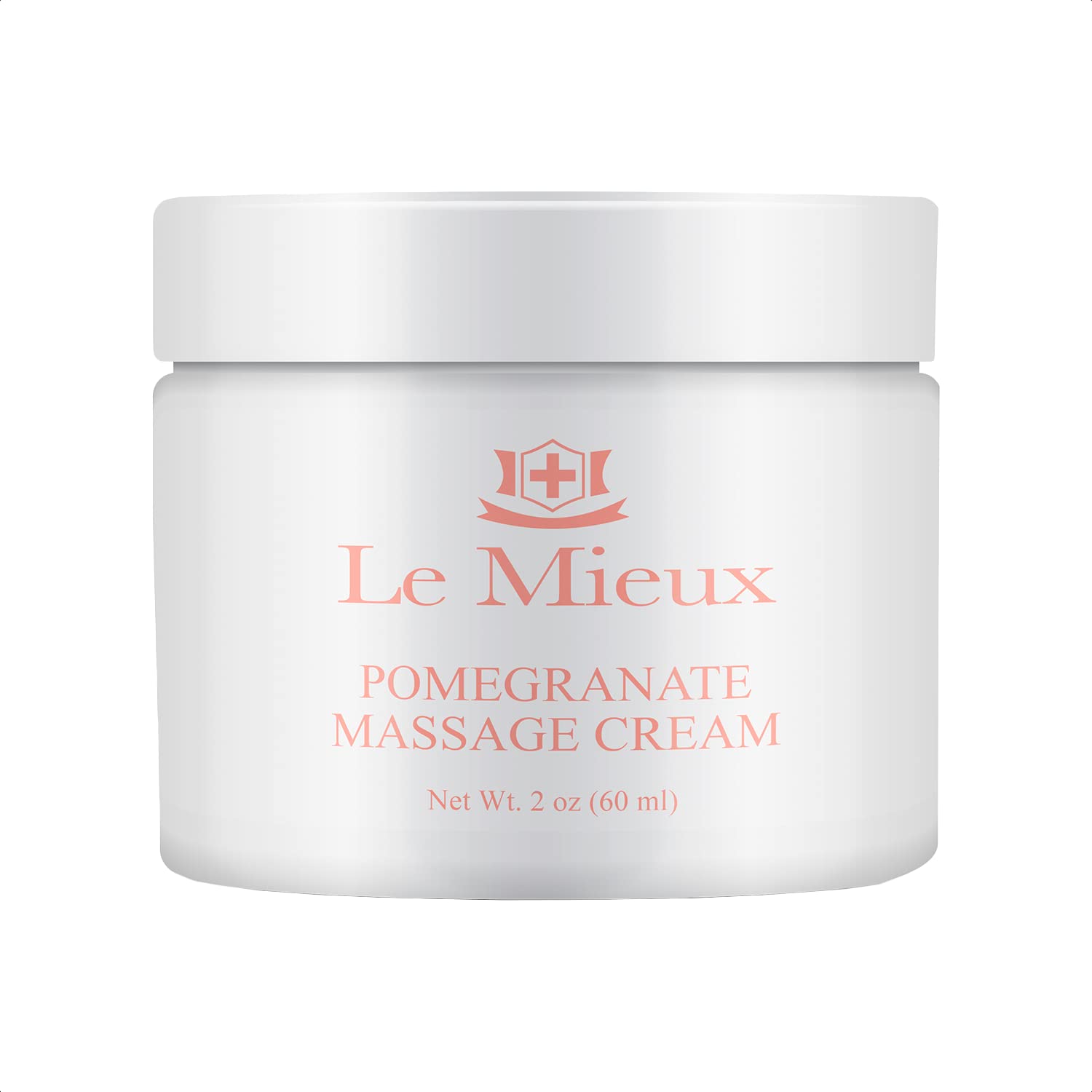Le Mieux Pomegranate Massage Cream – Aromatic Neck & Face Moisturizer with Algae & Hyaluronic Acid