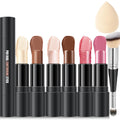 LemonSac 6 Colors Cream Contour Stick Kit — Double-End Contour, Blush, Bronzer, Highlighter