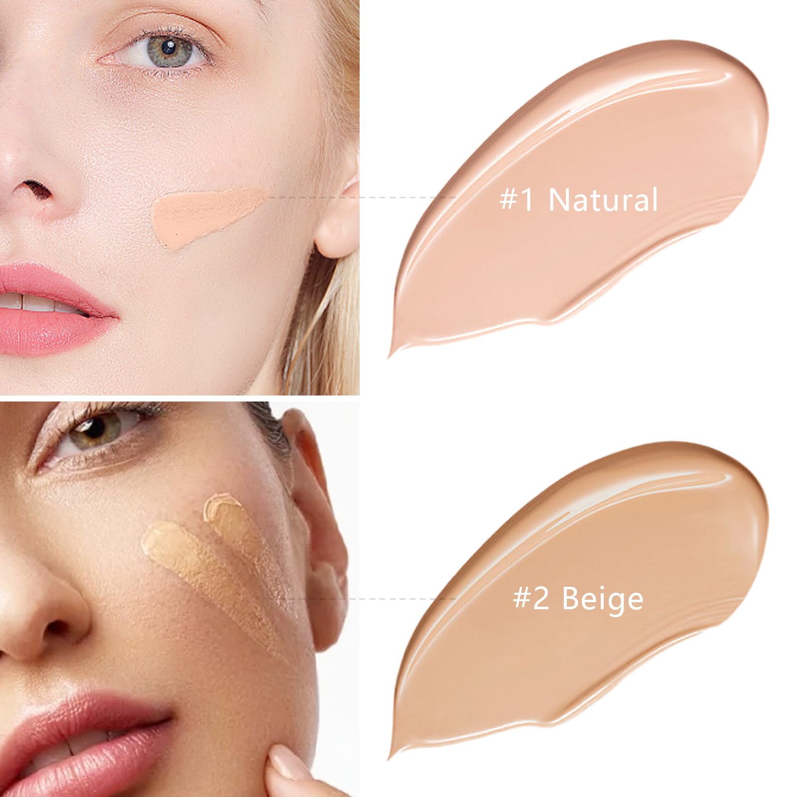 LemonSac AirBrush Foundation Spray with Primer & Brush – Lightweight Full Coverage
