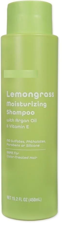 Lemongrass Moisturizing Shampoo with Argon Oil and Vitamin E – 15.2 oz / 450 ml | Pack of 1