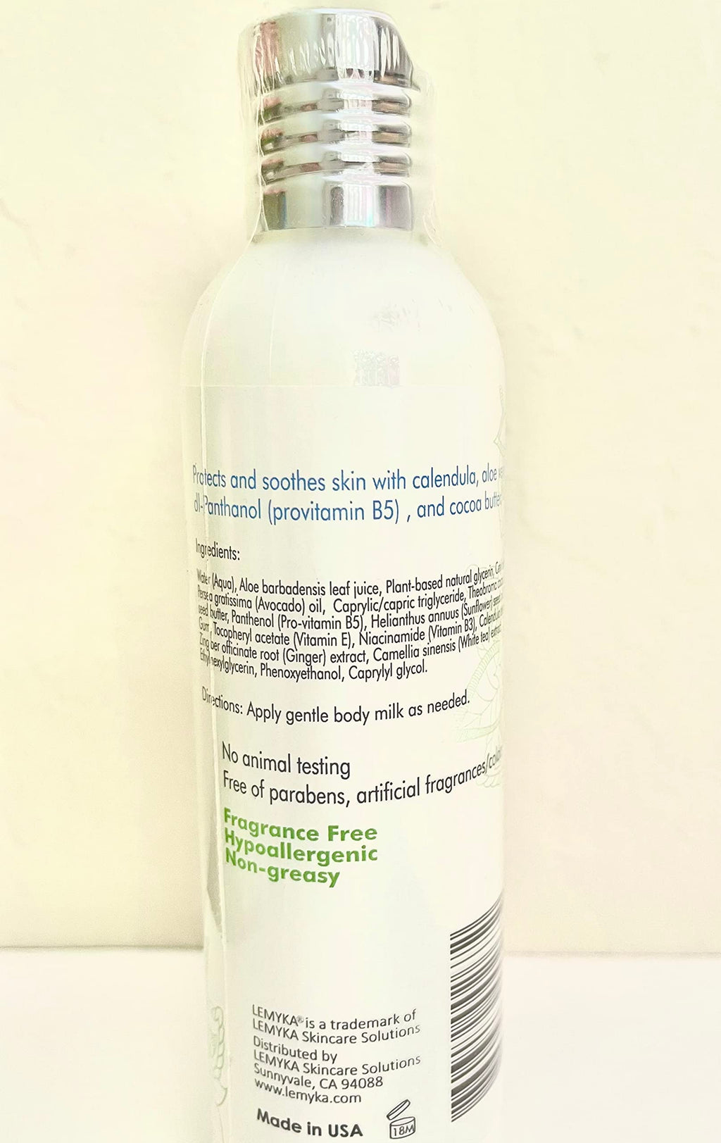 LEMYKA Eczema Body Cream — Lightweight, Non-Greasy Hydration for Sensitive Skin (8.3 oz)