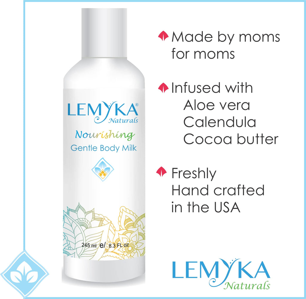 LEMYKA Eczema Body Cream — Lightweight, Non-Greasy Hydration for Sensitive Skin (8.3 oz)