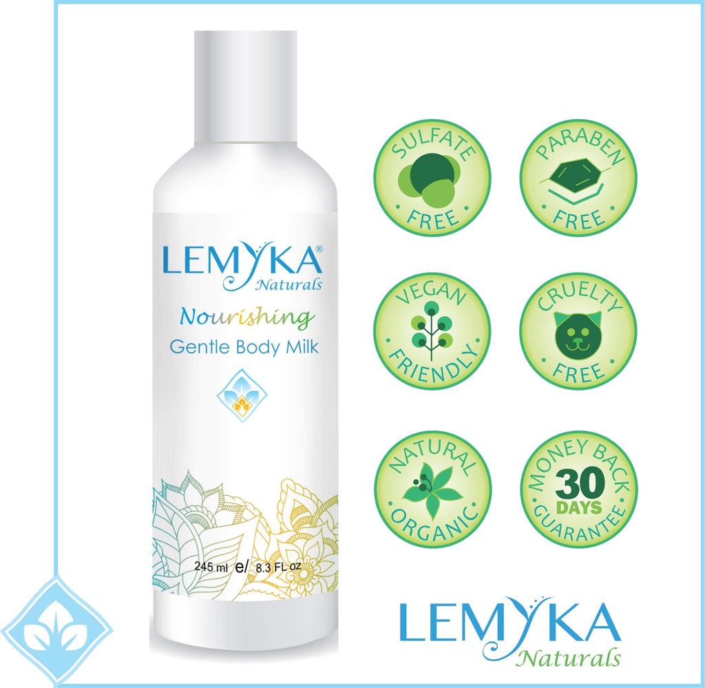 LEMYKA Eczema Body Cream — Lightweight, Non-Greasy Hydration for Sensitive Skin (8.3 oz)