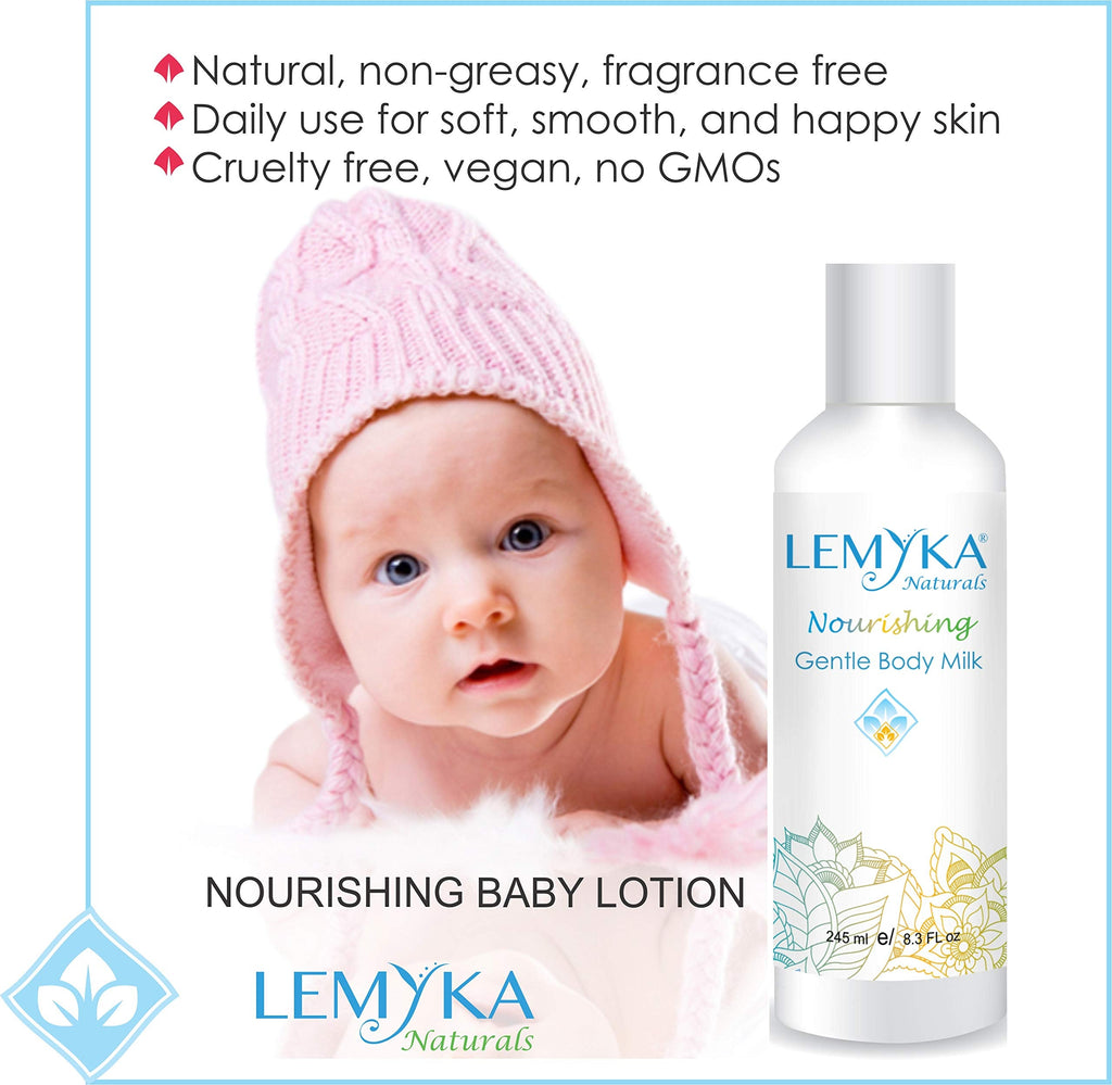 LEMYKA Eczema Body Cream — Lightweight, Non-Greasy Hydration for Sensitive Skin (8.3 oz)