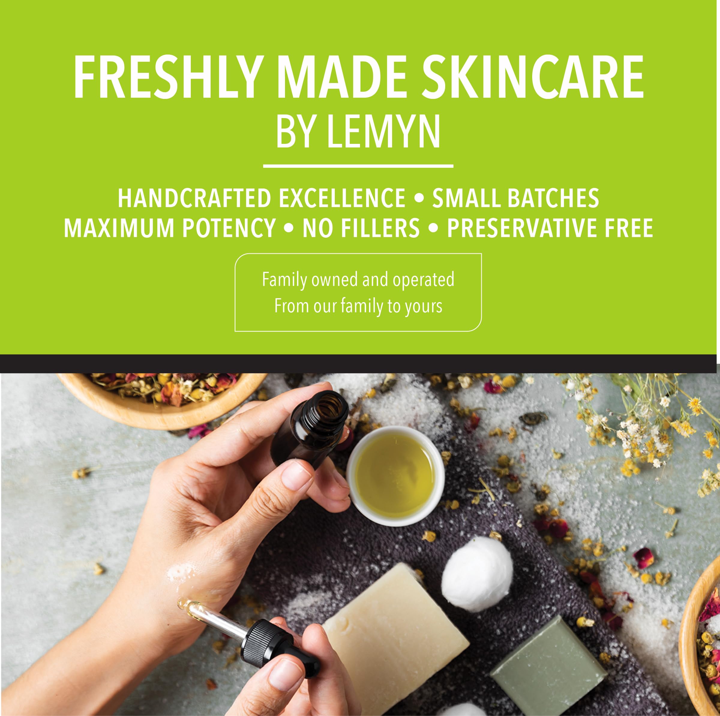 Lemyn Organics Hydrate & Glow Face Oil – Vitamin C Serum, Handcrafted in Santa Barbara
