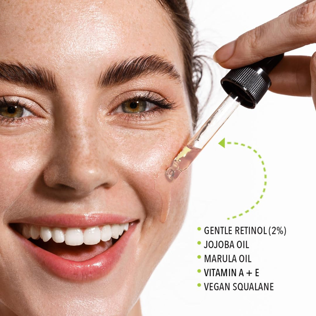 Lemyn Organics Retinol2 Facial Oil Serum – 2% Advanced Gentle Retinol, Hydration & Firming | 15ml