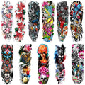 LEOARS Colorful Sleeve Tattoos – 12-Sheet Full Arm Temporary Tattoos