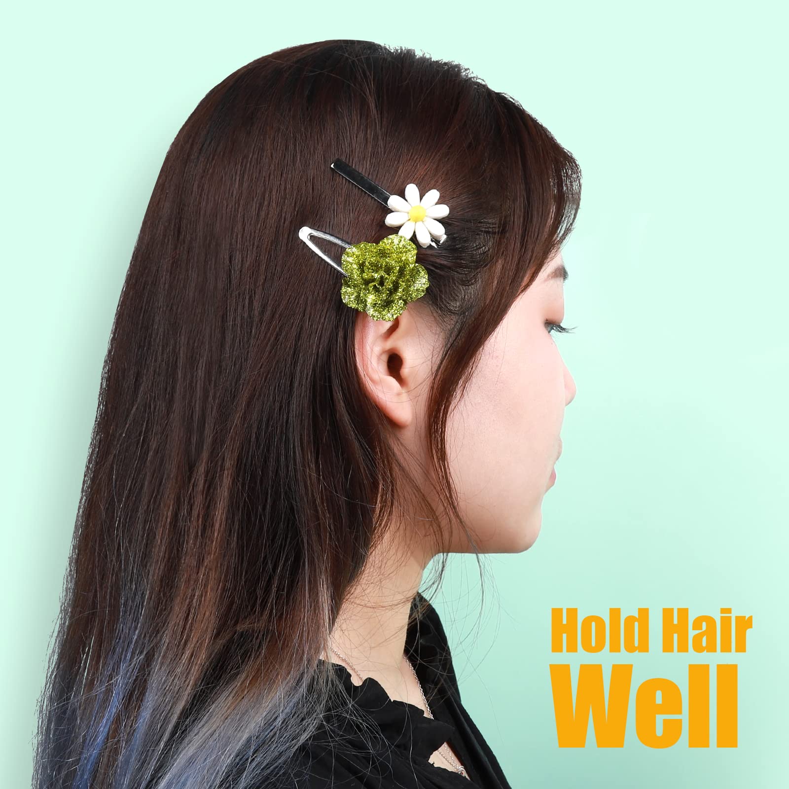LEOBRO Metal Hair Clips - 50 Pcs Alligator Barrettes for Women & DIY Accessories