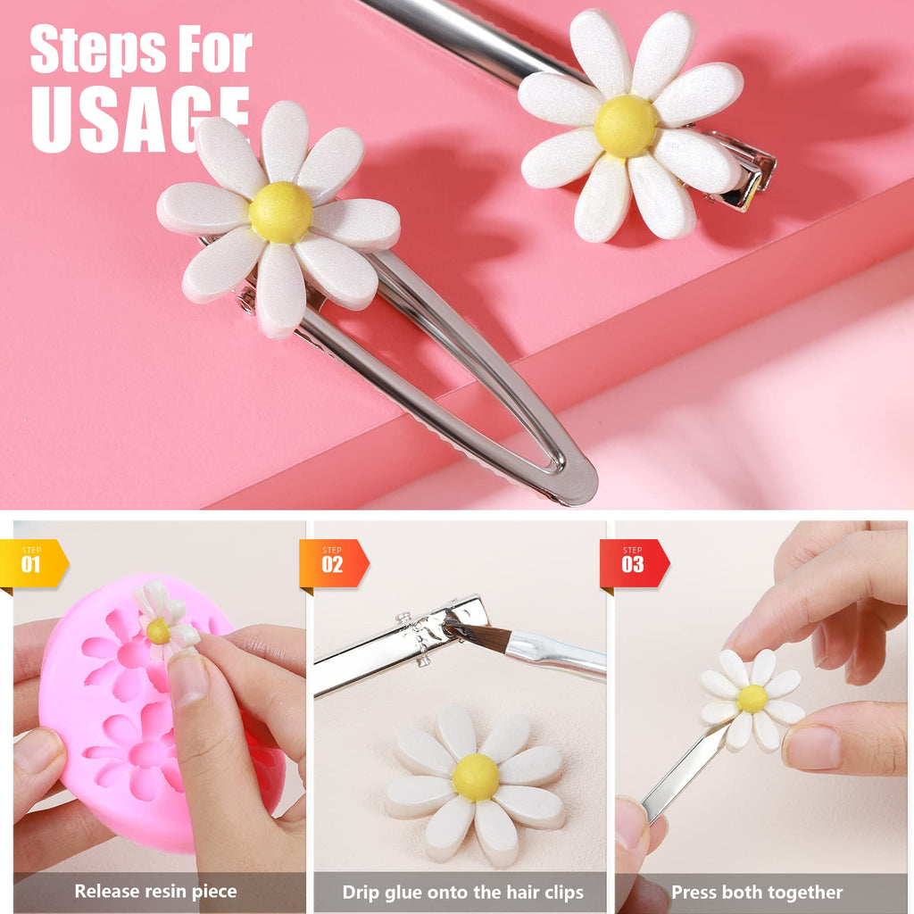 LEOBRO Metal Hair Clips - 50 Pcs Alligator Barrettes for Women & DIY Accessories