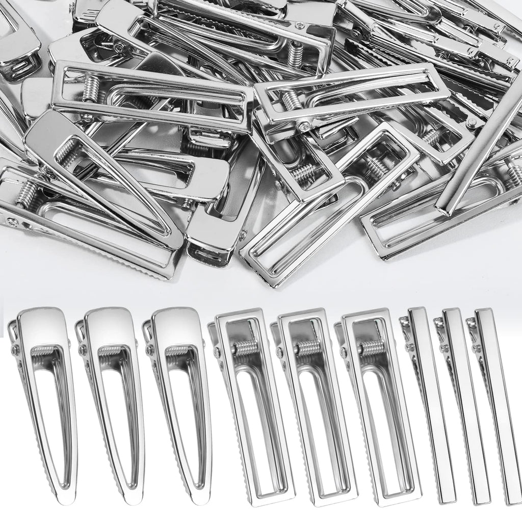 LEOBRO Metal Hair Clips - 50 Pcs Alligator Barrettes for Women & DIY Accessories