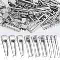 LEOBRO Metal Hair Clips - 50 Pcs Alligator Barrettes for Women & DIY Accessories