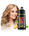 Leorx Hair Dye Shampoo 3-In-1 Blonde Brown Color – Instant Herbal Coloring