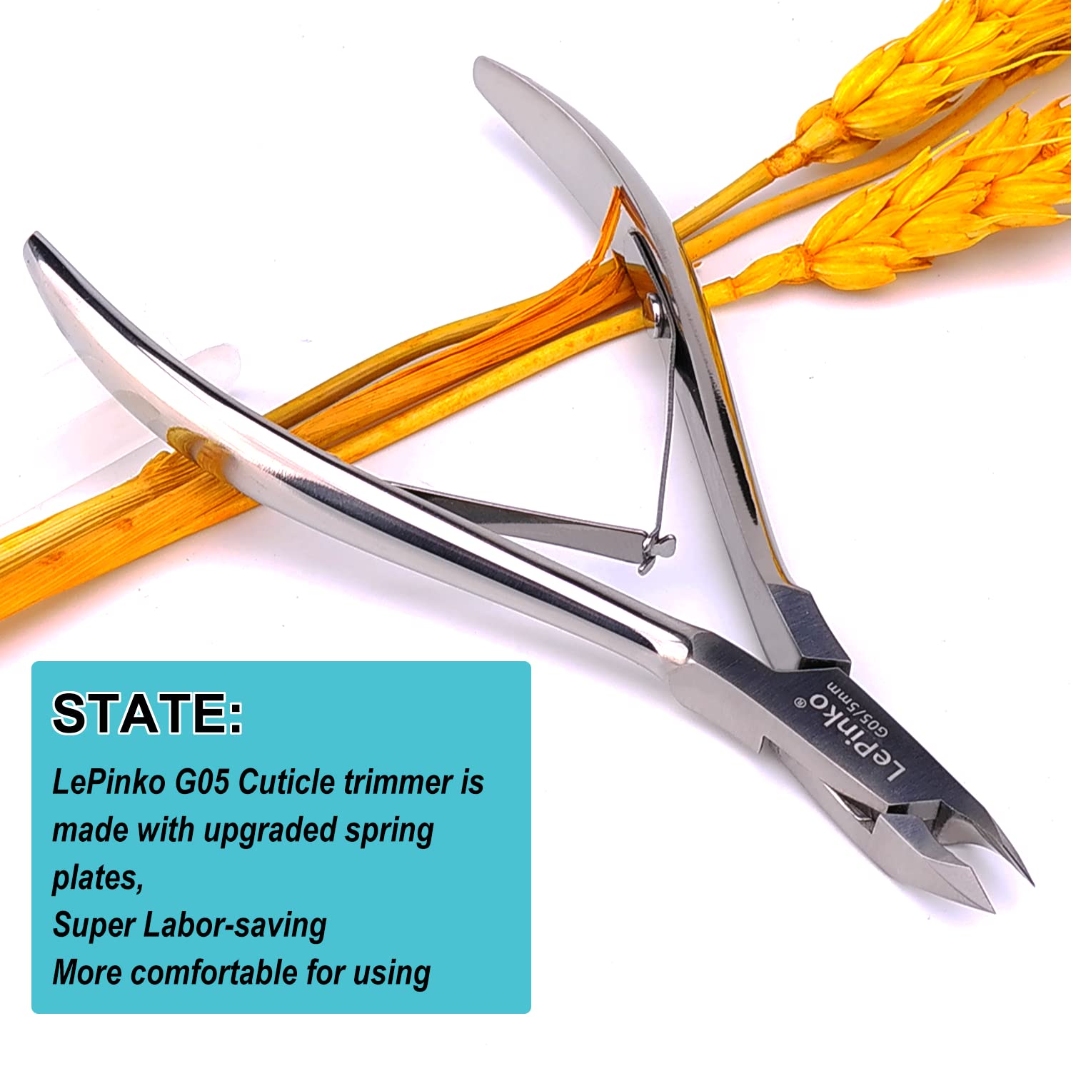 LePinko Professional Cuticle Trimmer Kit – Sharp Nail Nipper for Home Manicure