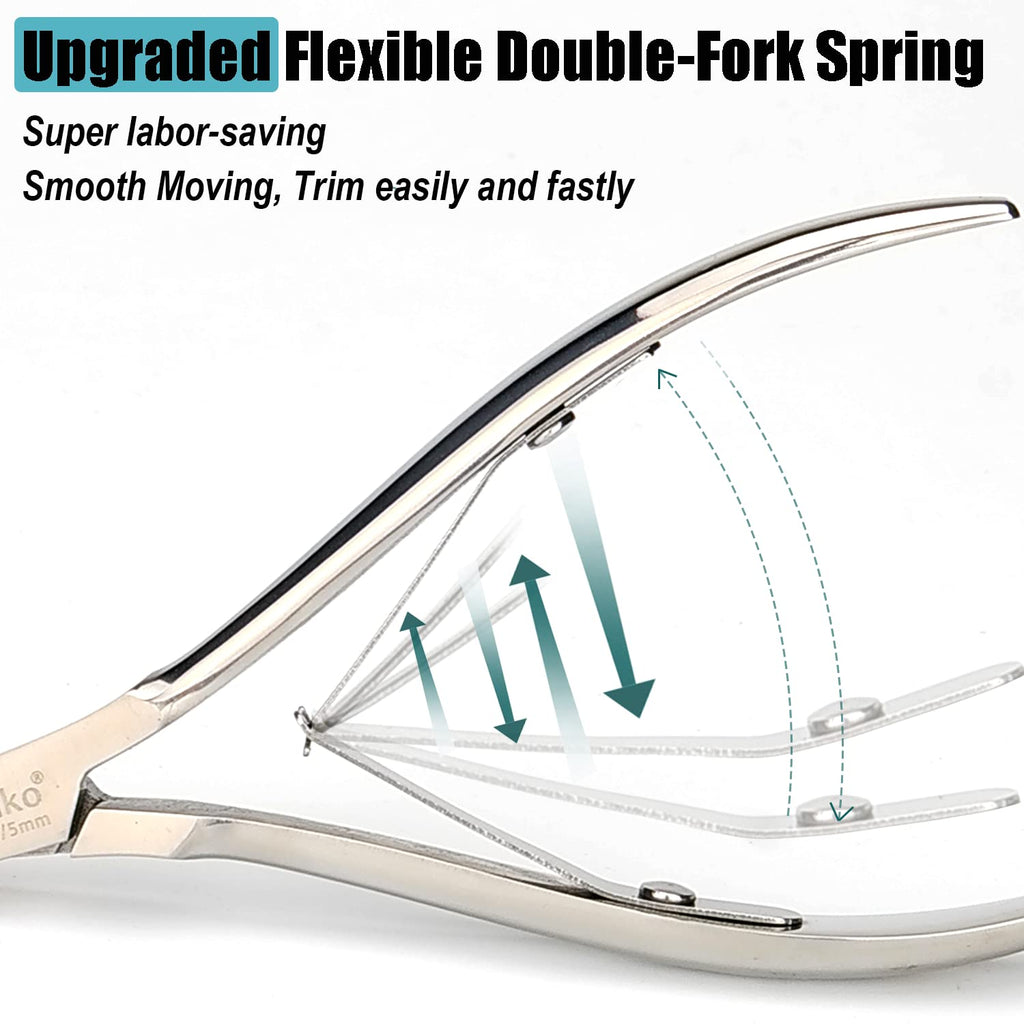 LePinko Professional Cuticle Trimmer Kit – Sharp Nail Nipper for Home Manicure