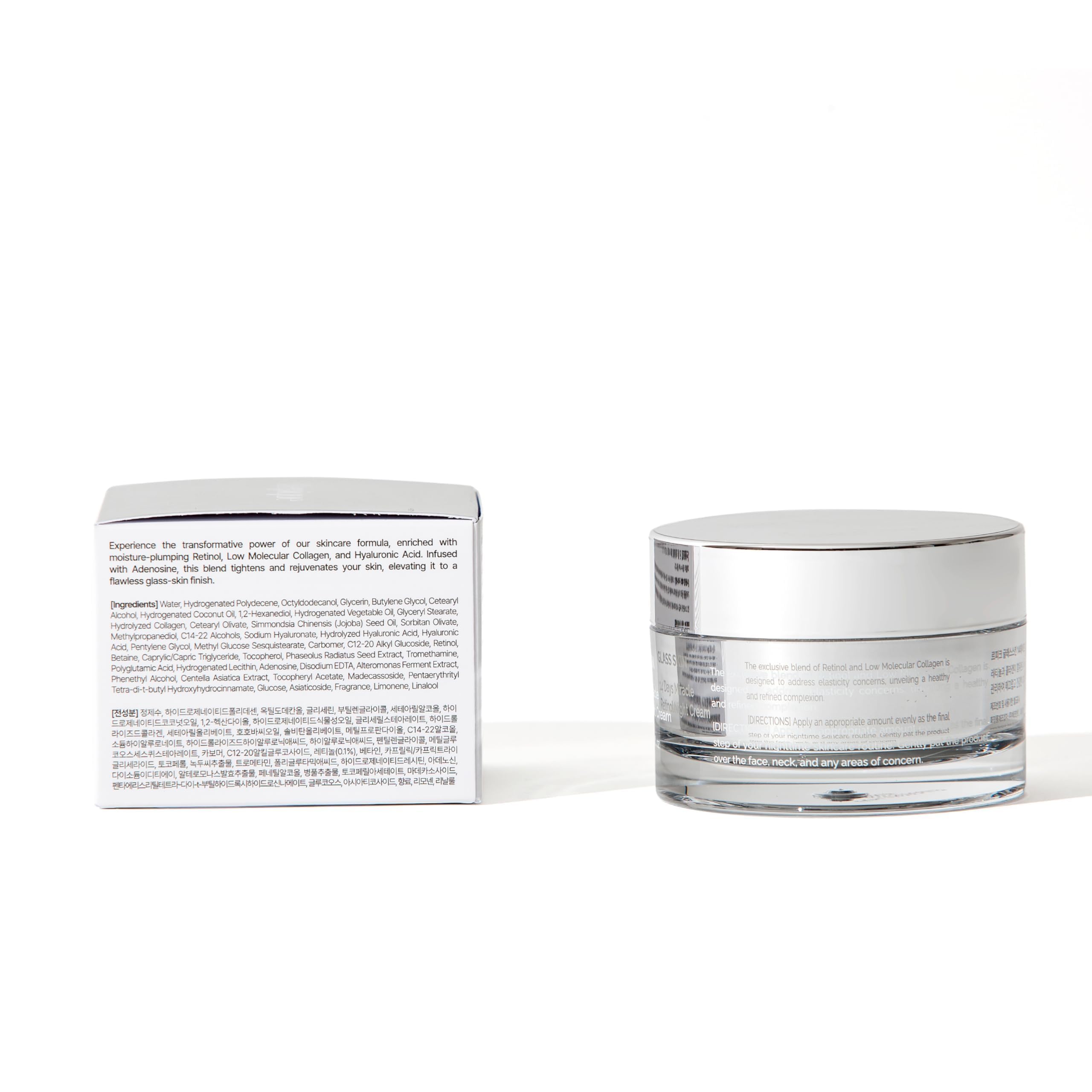 Lepique Retinol Night Cream 1.69oz – Korean Premium Overnight Repair for Face & Neck (Collagen, Centella, Hyaluronic Acid)