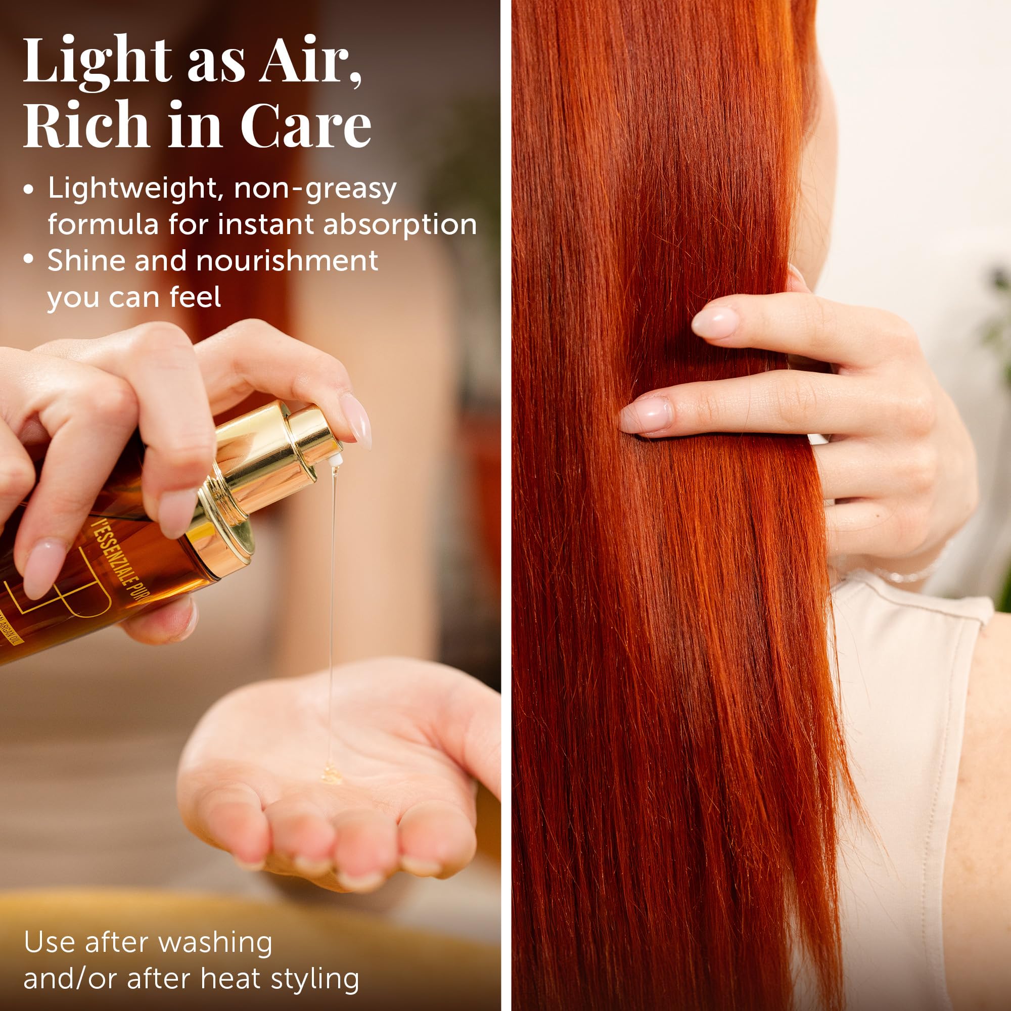 LEPURO Dubai Premium Moroccan Argan Hair Oil & Body Elixir | Lightweight Treatment 100 mL