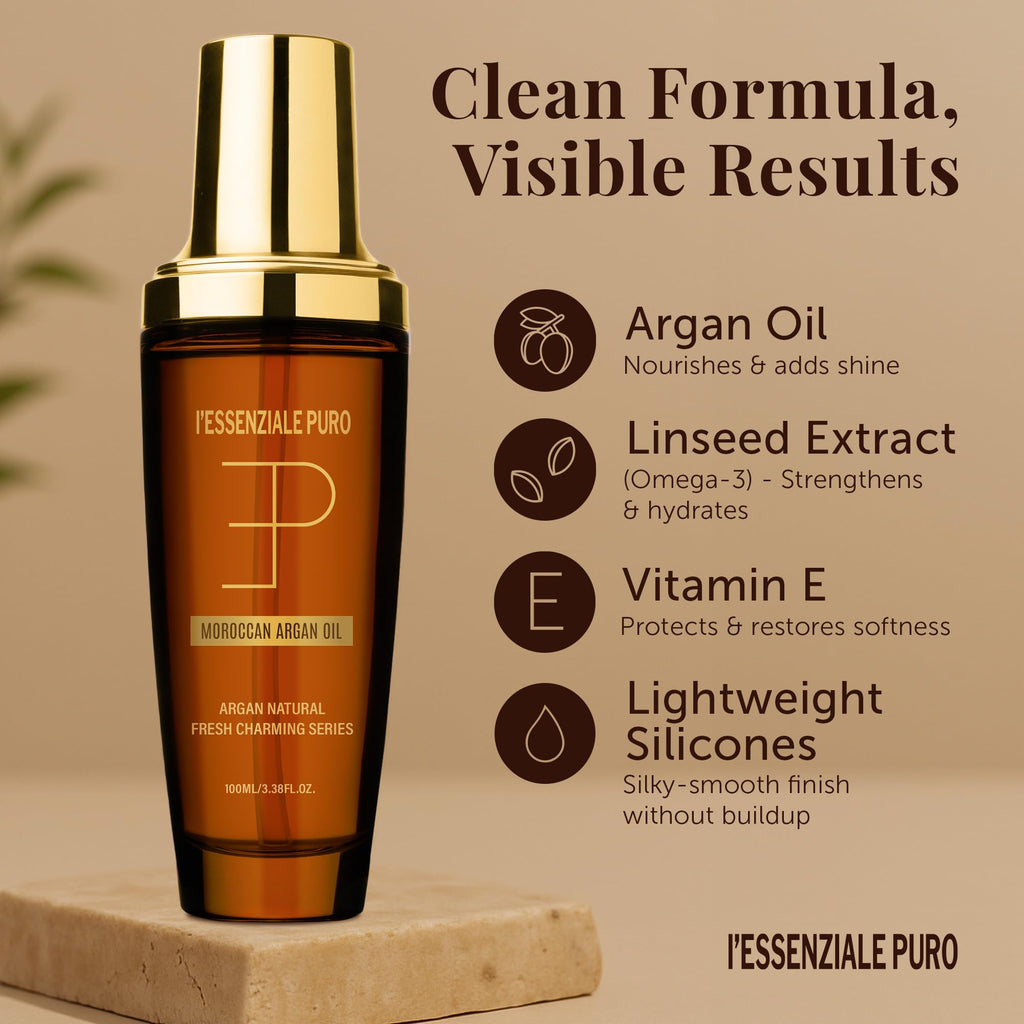 LEPURO Dubai Premium Moroccan Argan Hair Oil & Body Elixir | Lightweight Treatment 100 mL