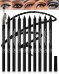 Lestpola 10 Pcs Gel Eyeliner Pencil Set – Waterproof Matte Liners with Sharpener