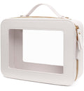 LETGO Clear Makeup Bags – TSA-Approved Large Clear Cosmetic Organizer (White)