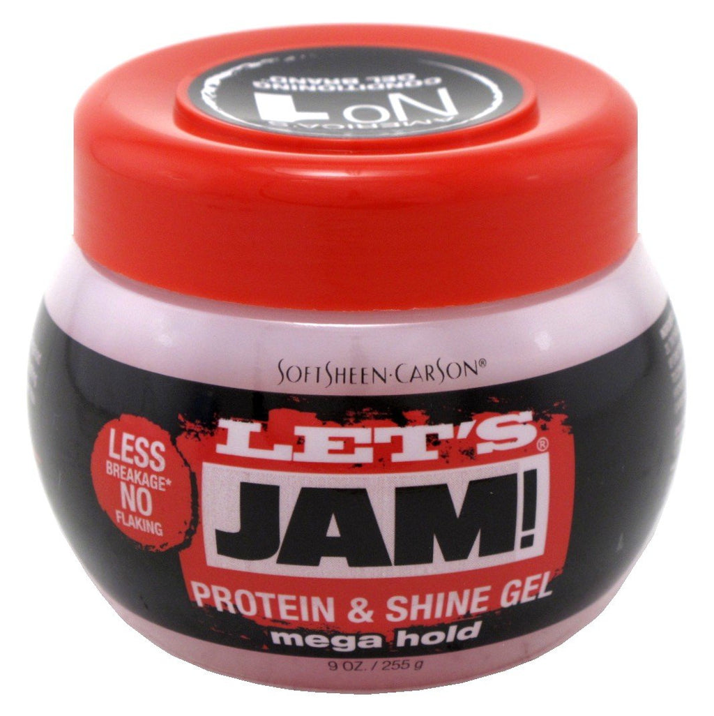 Let's Jam Protein Styling Gel-Mega Hold, 9 oz – 2 Pack | Strong Hold & Definition
