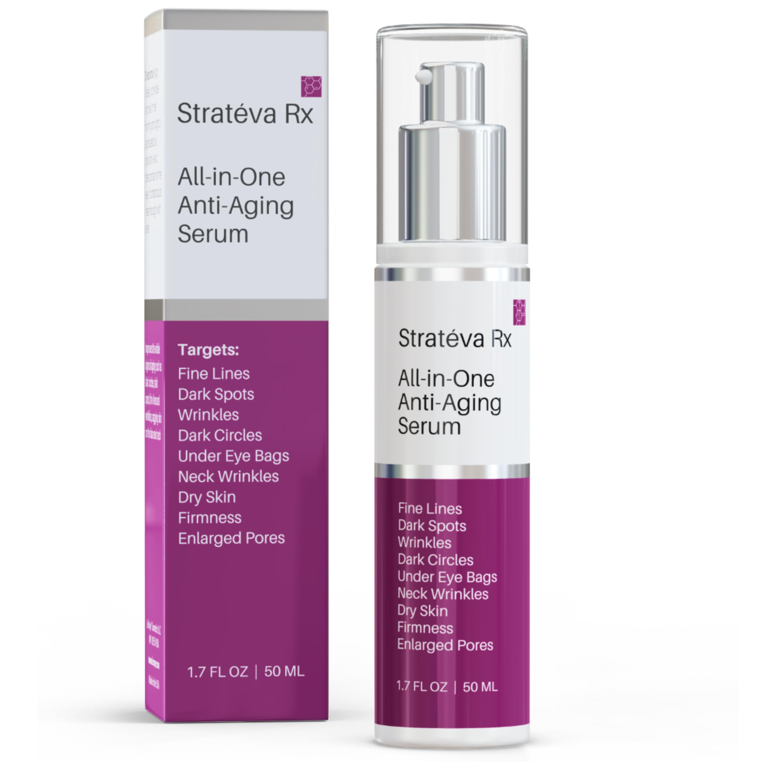 LeVaye Strateva RX Advanced Anti-Aging Serum – Vitamin C, Niacinamide, Natural Retinol, Hyaluronic Acid & Peptides