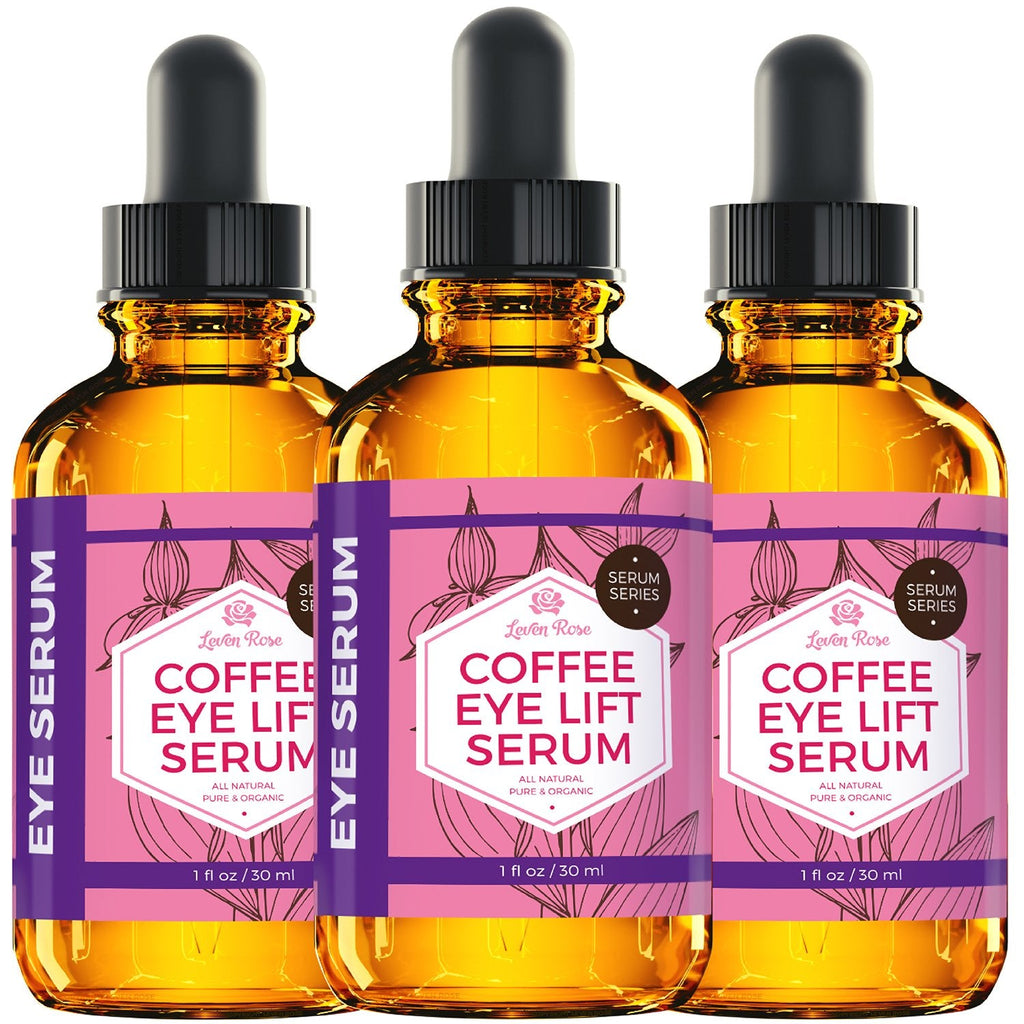 Leven Rose Coffee Oil Caffeine Serum for Eyes – Organic Under-Eye Serum
