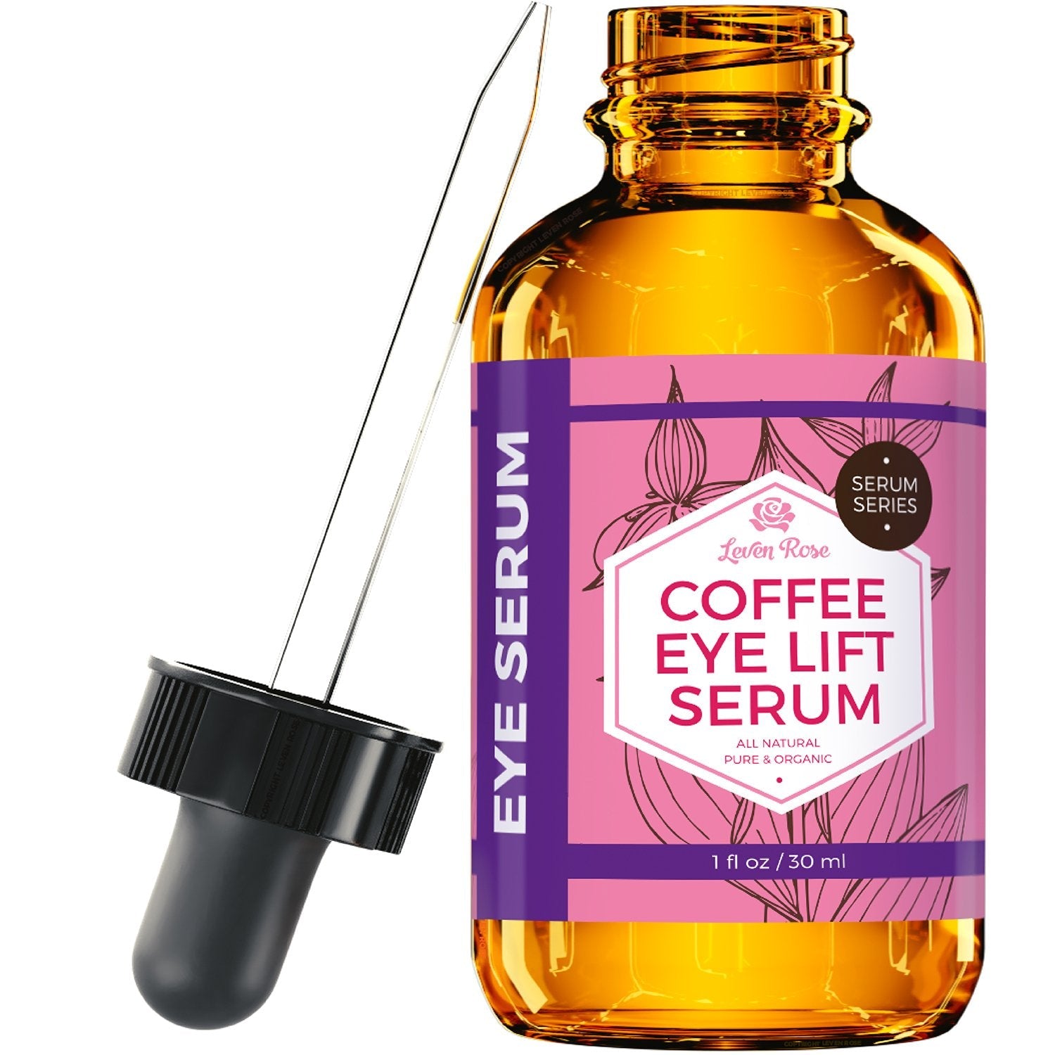 Leven Rose Coffee Oil Caffeine Serum for Eyes – Organic Under-Eye Serum