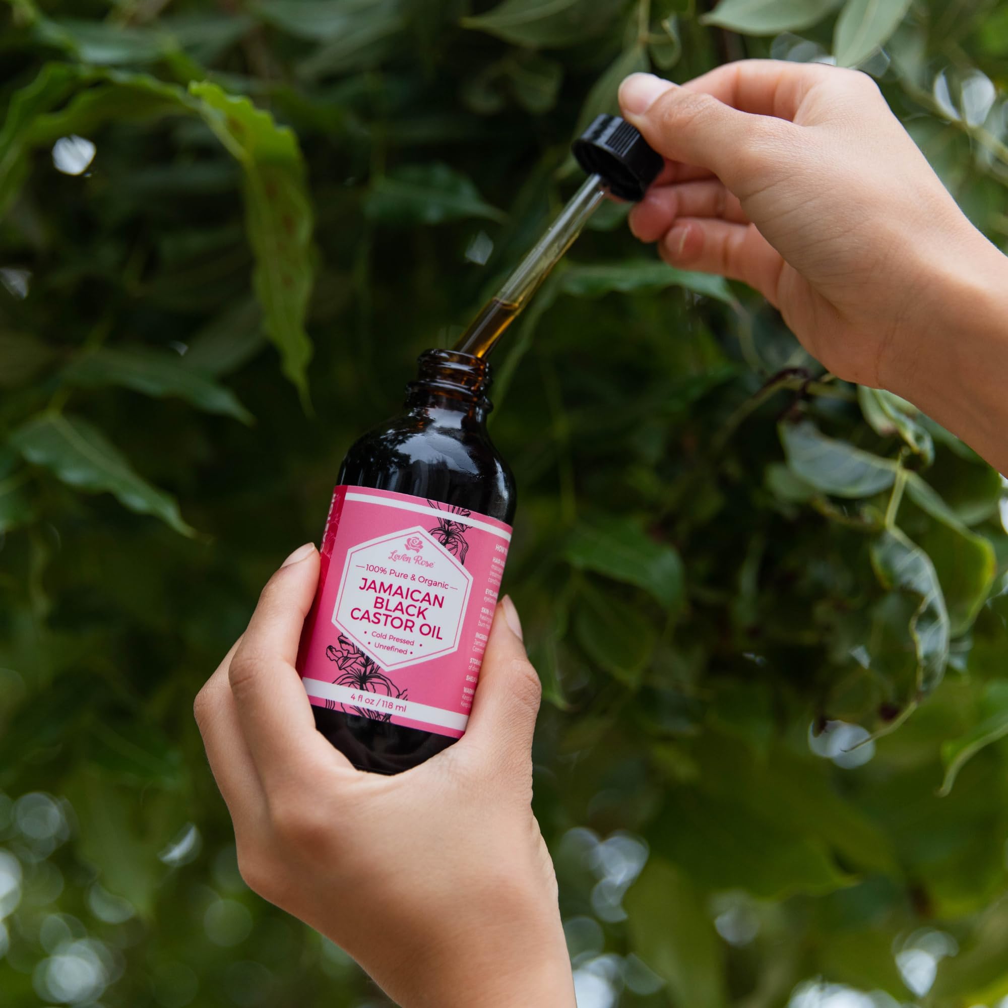 Leven Rose Jamaican Black Castor Oil – 100% Natural JBCO for Hair & Skin – 4 oz
