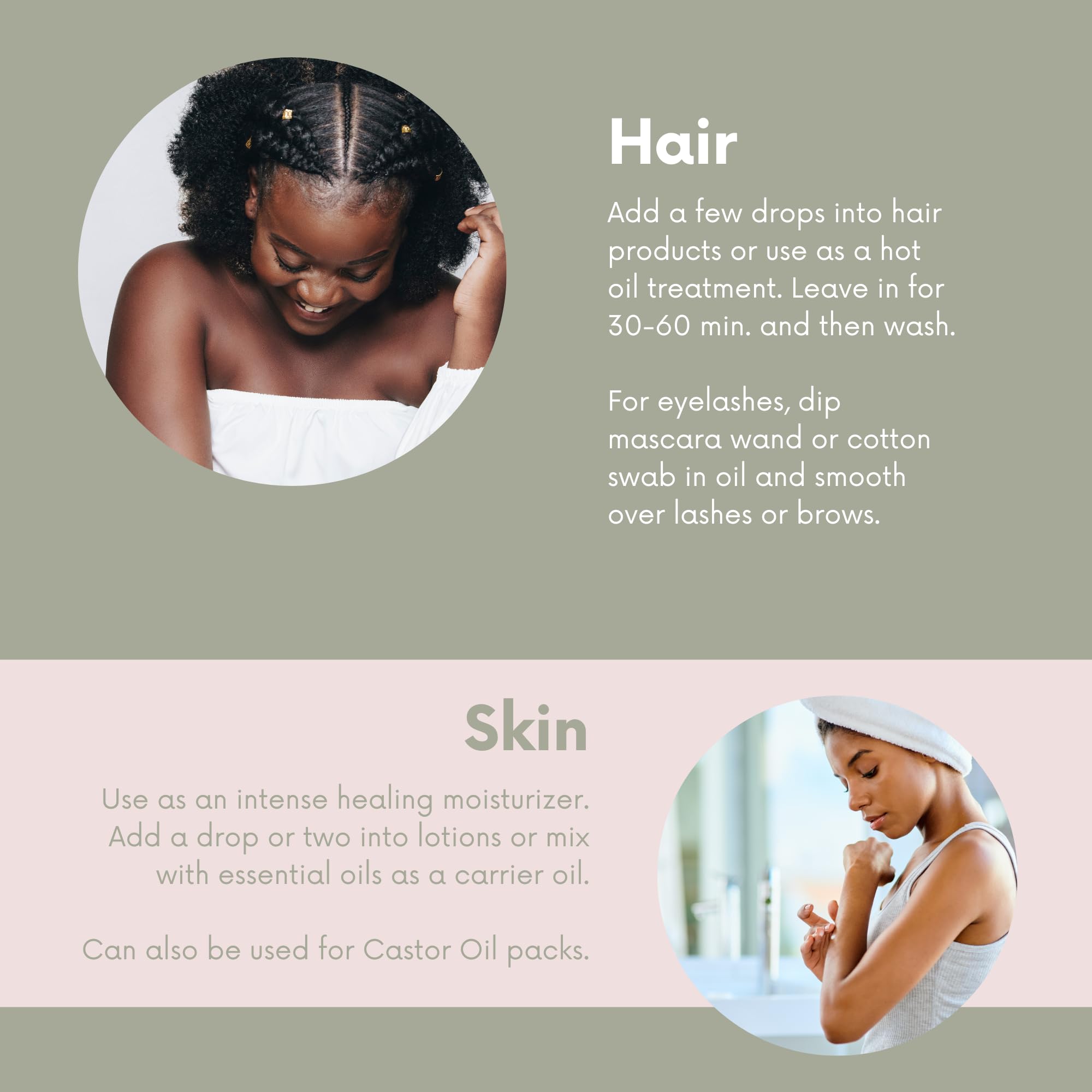 Leven Rose Jamaican Black Castor Oil – 100% Natural JBCO for Hair & Skin – 4 oz