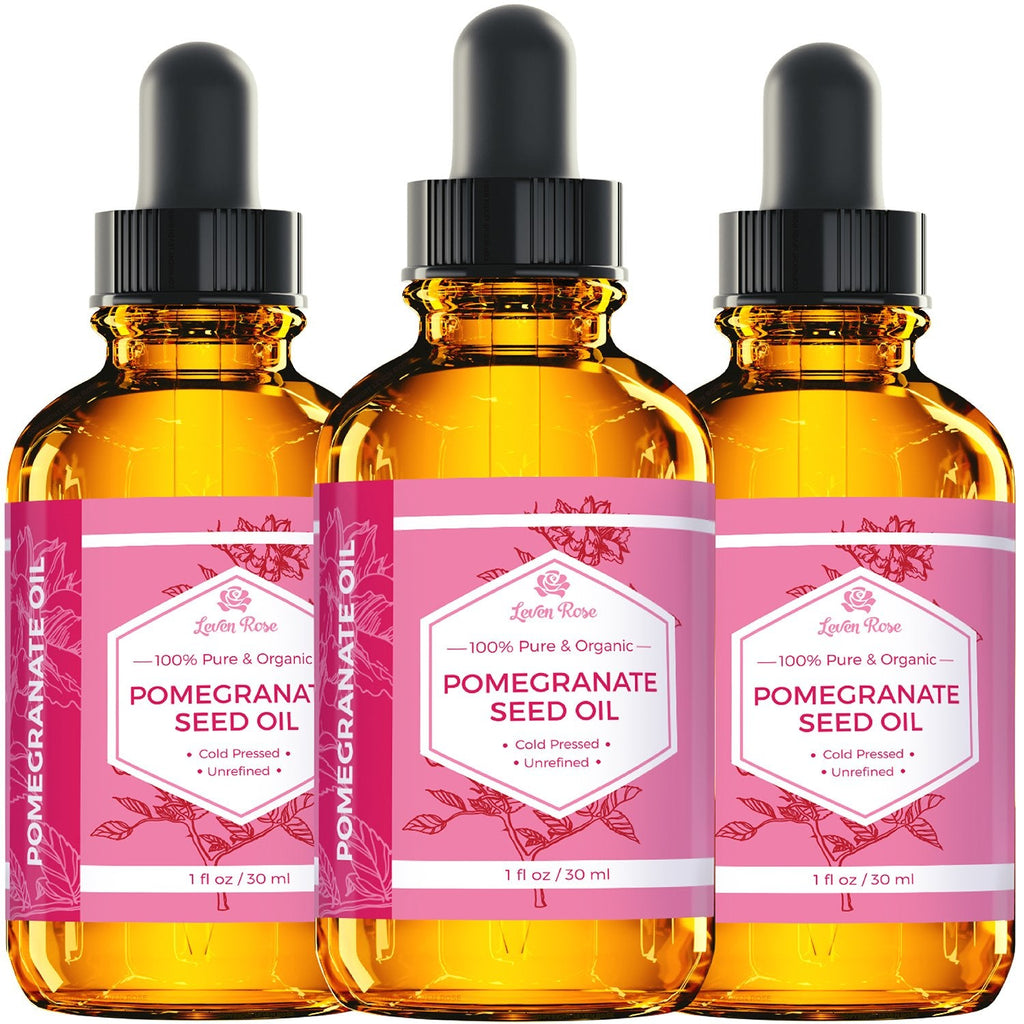 Leven Rose Pomegranate Seed Oil – 100% Pure, Unrefined, Cold-Pressed Moisturizer (1 oz)