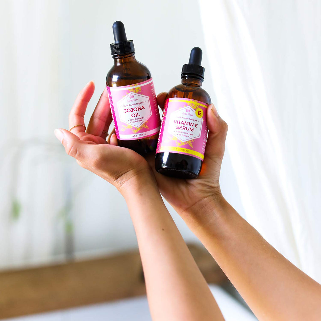 Leven Rose Vitamin E Oil Serum for Face & Skin - 4 oz Hydrating Multi-Use Oil