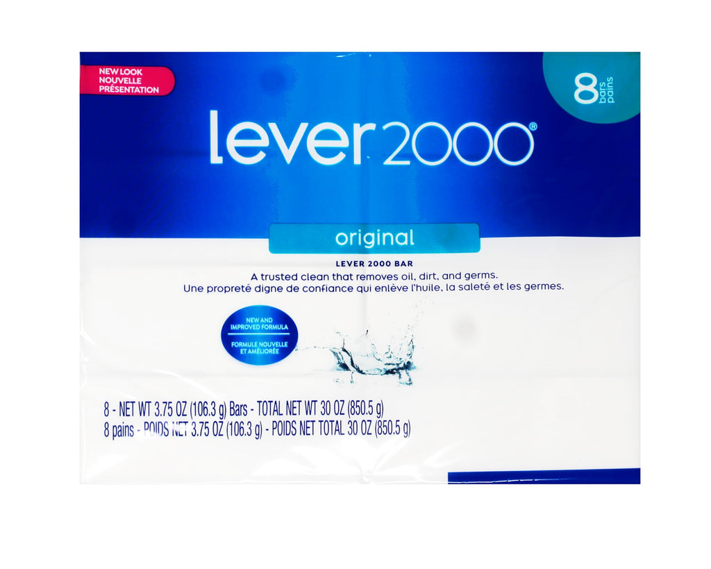 Lever 2000 Original Bar Soap – New Formula, 8 Bars per Pack, Pack of 3