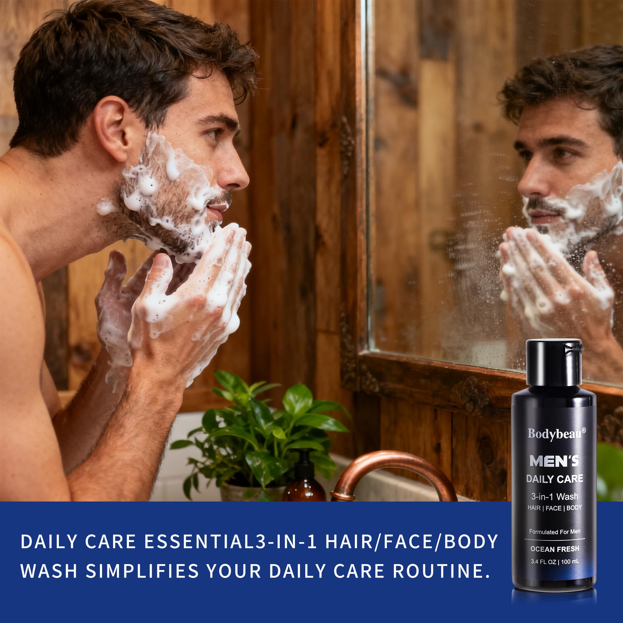 Le Vital Men's Grooming Kit - 7-Piece Luxury Bath & Body Gift Set