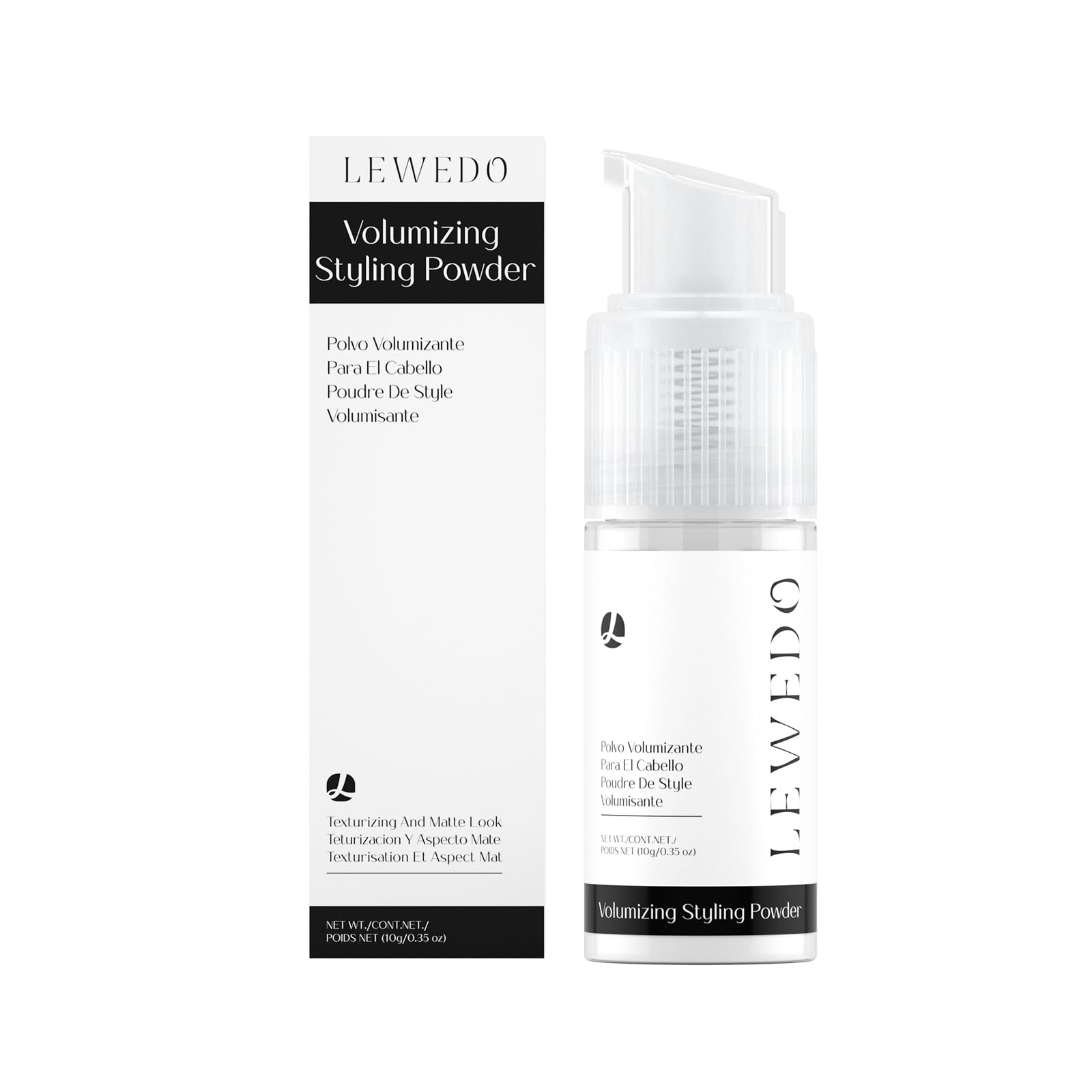Lewedo Volumizing Styling Powder – 10g Spray for Natural Volume & Matte Finish