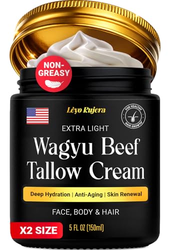 Lèyo Rujera Wagyu Beef Tallow Moisturizer 5oz – Non-Greasy Skin & Hair Hydration
