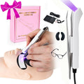 Lezekar UV Lash Lamp with Foot Pedal – Portable Lash & Nail Curing Light (White)