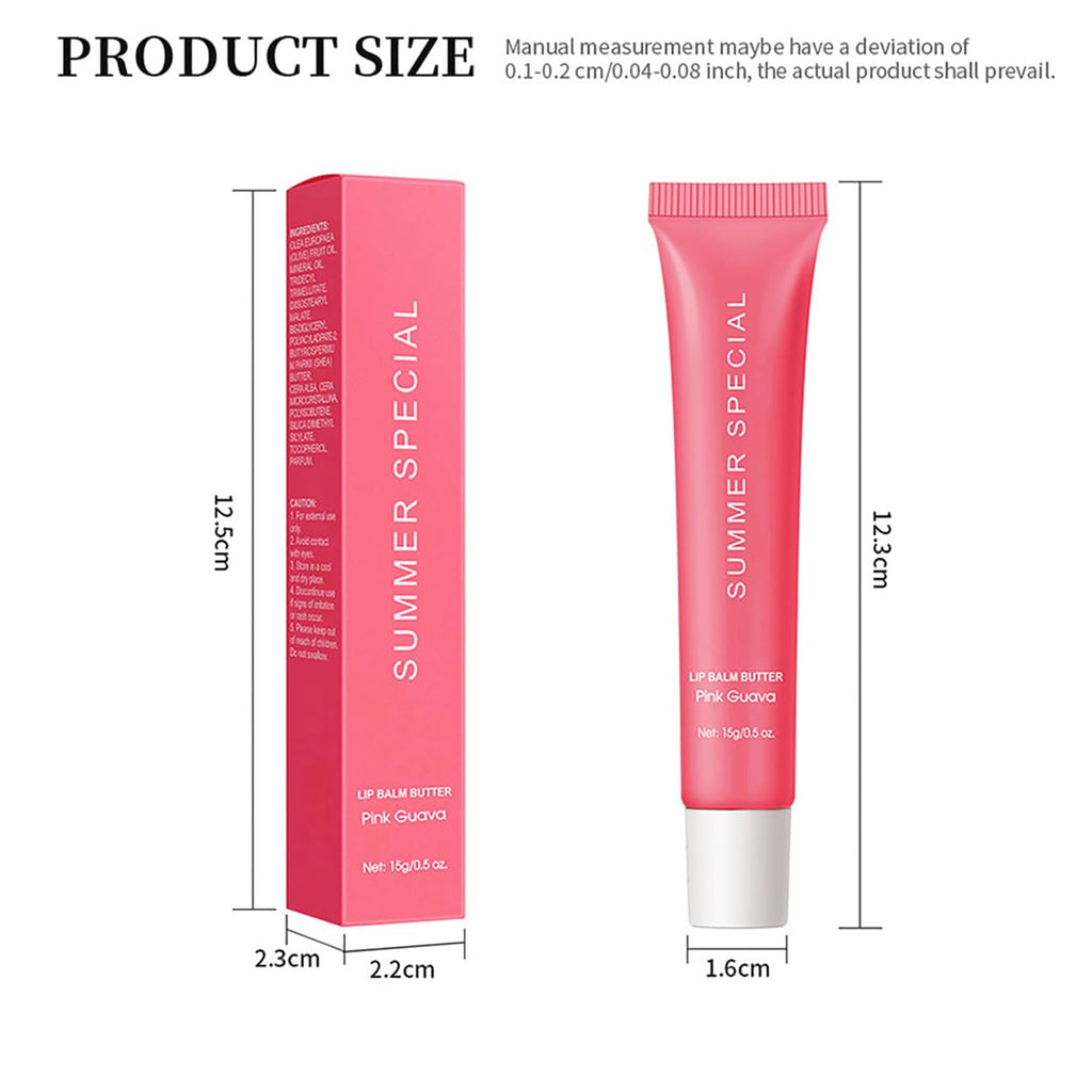 LFuTPm 5PCS Summer Lip Balm Set – Hydrating Shea Butter & Avocado Oil