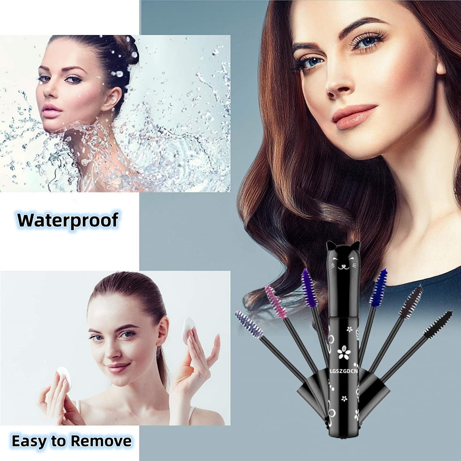 LGSZGDCN 6 Colors Mascara – Waterproof, Fast-Dry, Lengthening & Curling Eye Makeup Kit Gift Set