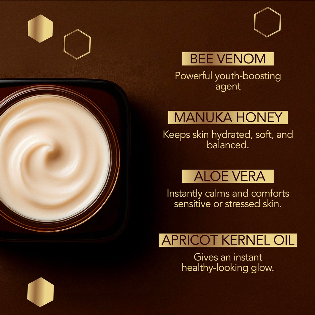 LHIVE Bee Venom Cream - Anti-Aging Moisturizer with Manuka Honey & Aloe Vera