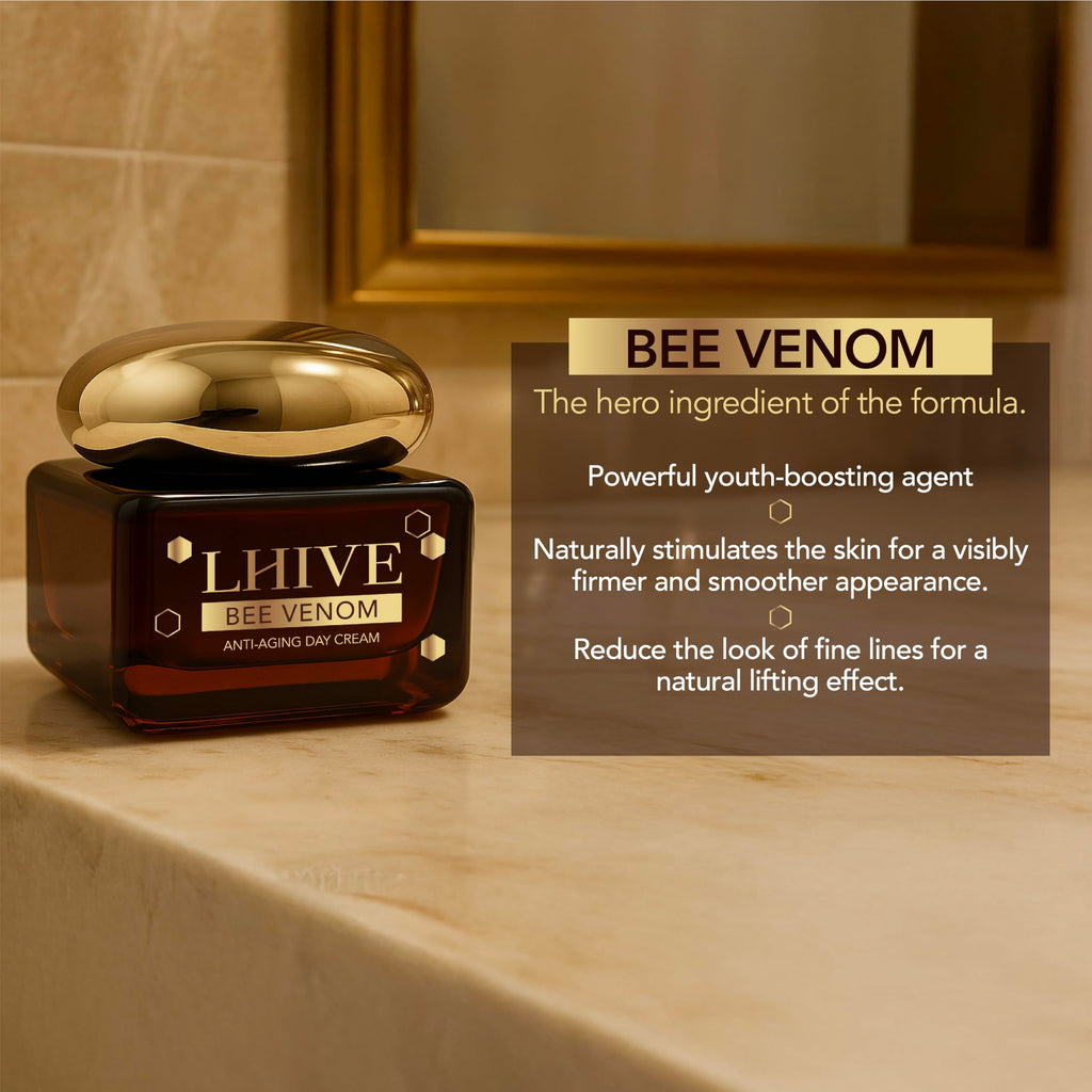 LHIVE Bee Venom Cream - Anti-Aging Moisturizer with Manuka Honey & Aloe Vera